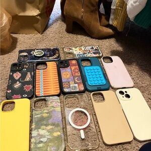 Apple Phone Cases in Yellow, Blue, and More